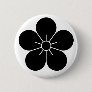 [Family Crests] Plum blossom 6 Cm Round Badge