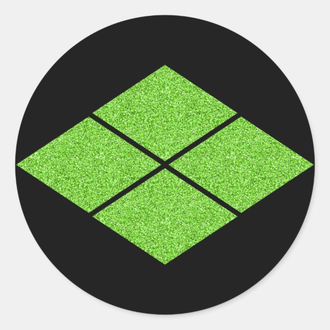 [Family Crests] Takeda-bishi  Classic Round Sticke Sticker (Front)