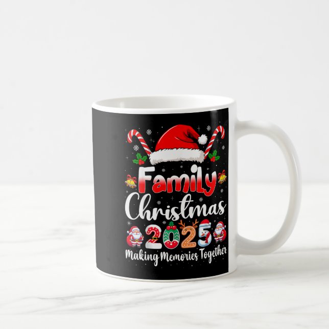 Family Crew Christmas Squad 2025 Funny Xmas Matchi Coffee Mug (Right)