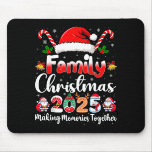 Family Crew Christmas Squad 2025 Funny Xmas Matchi Mouse Pad