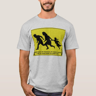 Family Crossing Road Sign T-Shirt