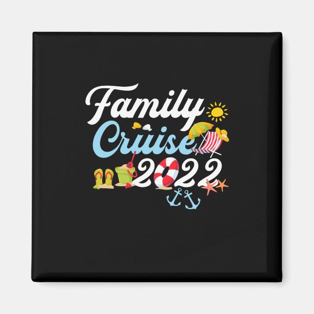 Family Cruise 2022 Matching Family Vacation Party Magnet (Front)