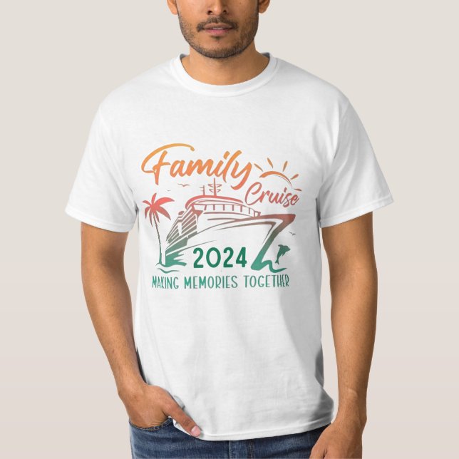 Family Cruise 2024 Making Memories Together T-Shirt (Front)