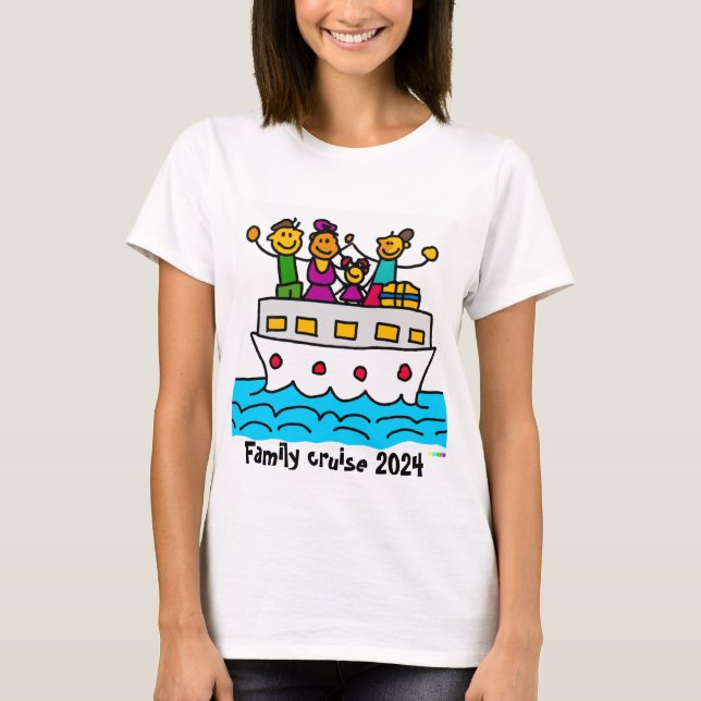 Family Cruise 2024 - Young Woman's Adventure T T-Shirt (Front)