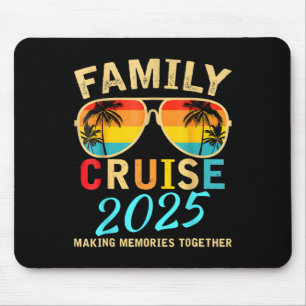 Family Cruise 2025 Beach Matching Summer Vacation Mouse Pad