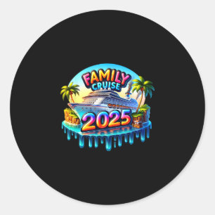 Family Cruise 2025 Classic Round Sticker