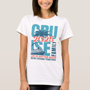 Family Cruise 2025 Cute Matching Outfit Cruise Tri T-Shirt