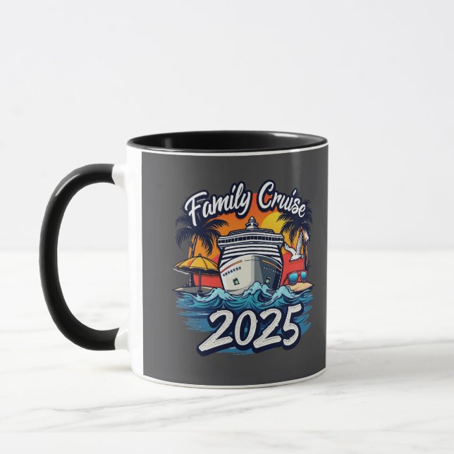 Family Cruise 2025 Family Matching Crew Ship Mug (Left)