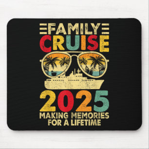 Family Cruise 2025 Family Matching Tee Summer Vaca Mouse Pad