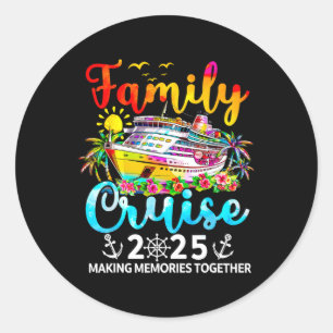 Family Cruise 2025 Family Vacation Matching 2025 Classic Round Sticker