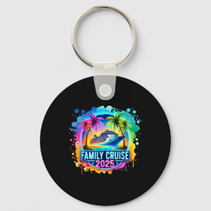Family Cruise 2025 Hawaii Beach Coconut Summer Vac Key Ring