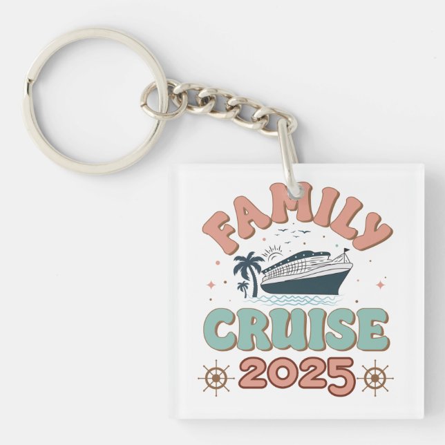 Family Cruise 2025 Key Ring (Front)