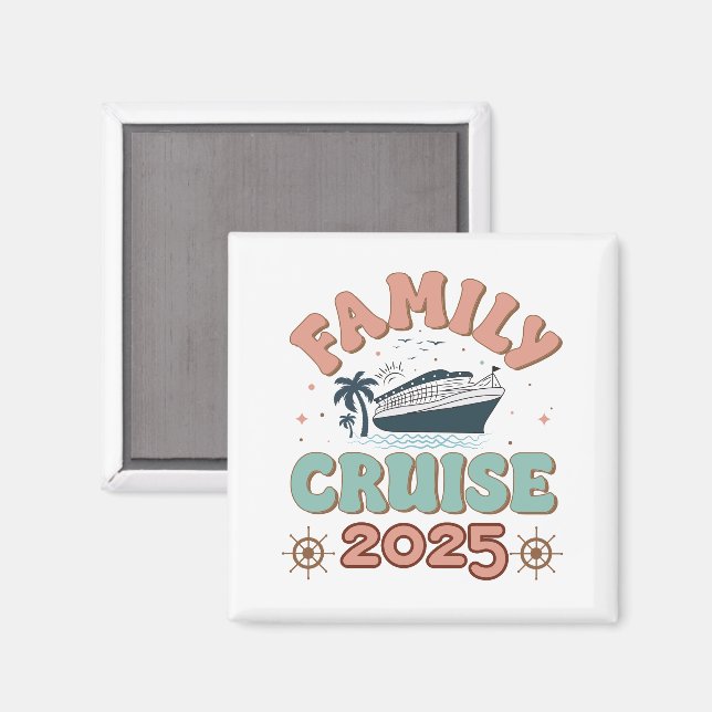 Family Cruise 2025 Magnet (Front/Back)