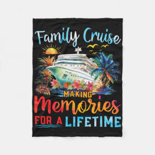 Family Cruise 2025 Making Memories Lifetime Family Fleece Blanket