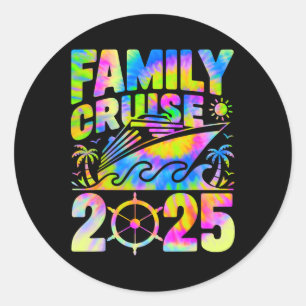 Family Cruise 2025 Matching Vacation 2025 Family C Classic Round Sticker