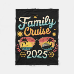 Family Cruise 2025 Matching Vacation 2025 Family C Fleece Blanket