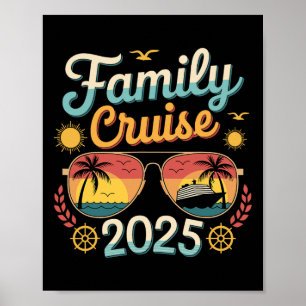 Family Cruise 2025 Matching Vacation 2025 Family C Poster
