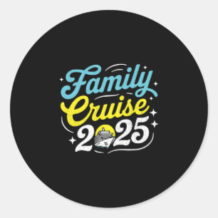 Family Cruise 2025 Matching Vacation Group Family Classic Round Sticker