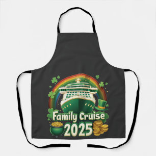 Family Cruise 2025 St. Patrick’s Matching Lucky Apron