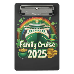 Family Cruise 2025 St. Patrick’s Matching Lucky Mini Clipboard