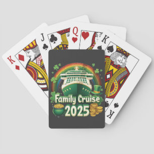 Family Cruise 2025 St. Patrick’s Matching Lucky Playing Cards