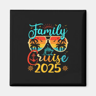 Family Cruise 2025 Summer Family Vacation Matching Magnet