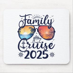 Family Cruise 2025 Summer Family Vacation Matching Mouse Pad