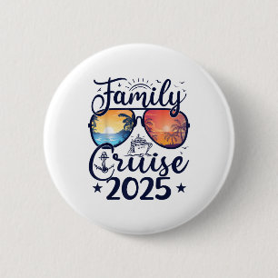 Family Cruise 2025 Summer Vacation Matching Family 6 Cm Round Badge
