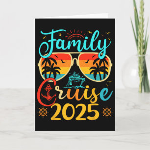 Family Cruise 2025 Summer Vacation Matching Family Card
