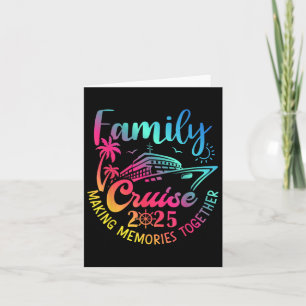 Family Cruise 2025 Summer Vacation Matching Family Card