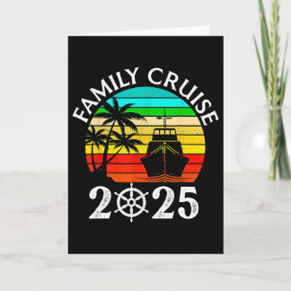 Family Cruise 2025 Vacation Trip Cruising Family M Card