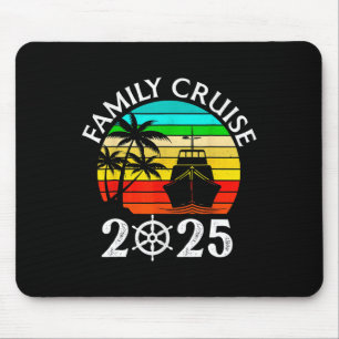 Family Cruise 2025 Vacation Trip Cruising Family M Mouse Pad