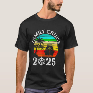 Family Cruise 2025 Vacation Trip Cruising Family M T-Shirt