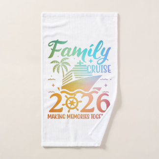 Family Cruise 2026 Colourful Tropical Bath Towel Set