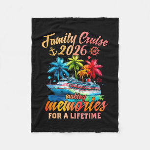 Family Cruise 2026 Family Matching Cruise Vacation Fleece Blanket