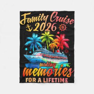 Family cruise 2026 family matching cruise vacation fleece blanket