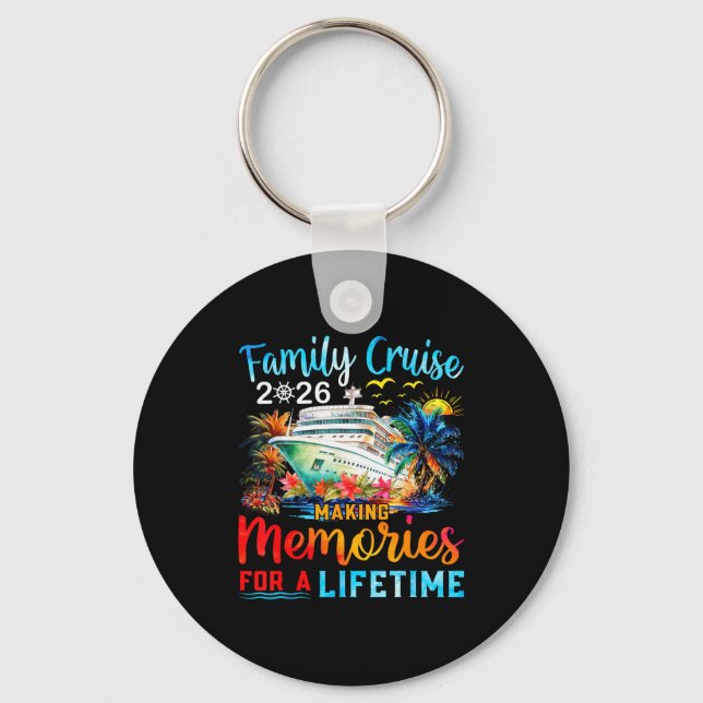 Family Cruise 2026 Group Matching Cruisin Together Key Ring (Front)