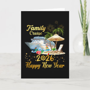 Family Cruise 2026 Happy New Year Card