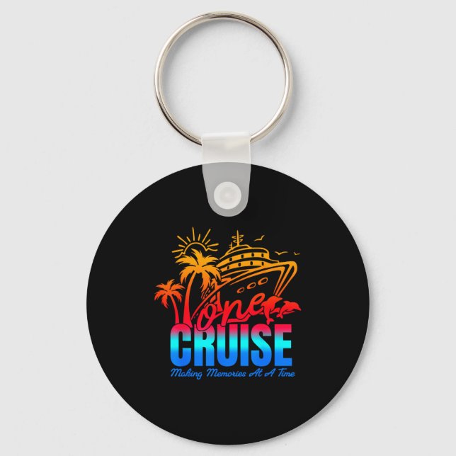 Family Cruise 2026 I Love It When We're Cruisin' T Key Ring (Front)