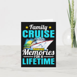 Family Cruise 2026 Making Memories For A Lifetime Card