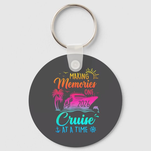 Family Cruise 2026 Making Memories One Cruise At A Key Ring (Front)