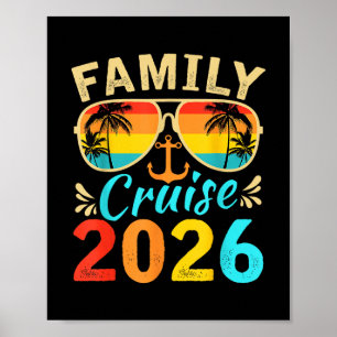 Family Cruise 2026 Memories Summer Trip Ship Men W Poster