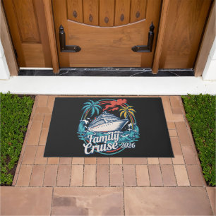Family Cruise 2026 Summer Beach Vacation Family Doormat