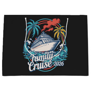 Family Cruise 2026 Summer Beach Vacation Family Large Gift Bag