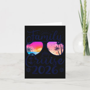 Family Cruise 2026 Summer Vacation Matching Family Card