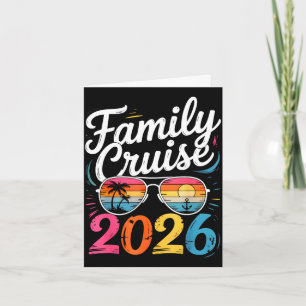 Family cruise 2026 summer vacation matching family card