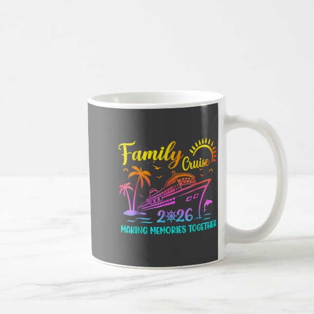 Family Cruise 2026 Summer Vacation Matching Family Coffee Mug (Right)