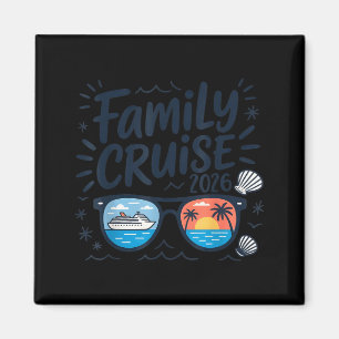 Family cruise 2026 summer vacation matching family magnet
