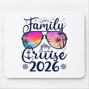 Family Cruise 2026 Summer Vacation Matching Family Mouse Pad