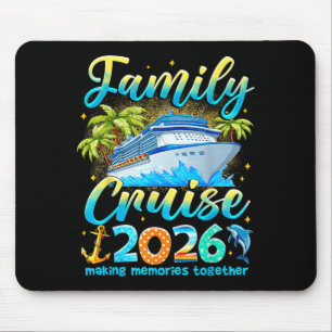 Family Cruise 2026 Summer Vacation Matching Family Mouse Pad